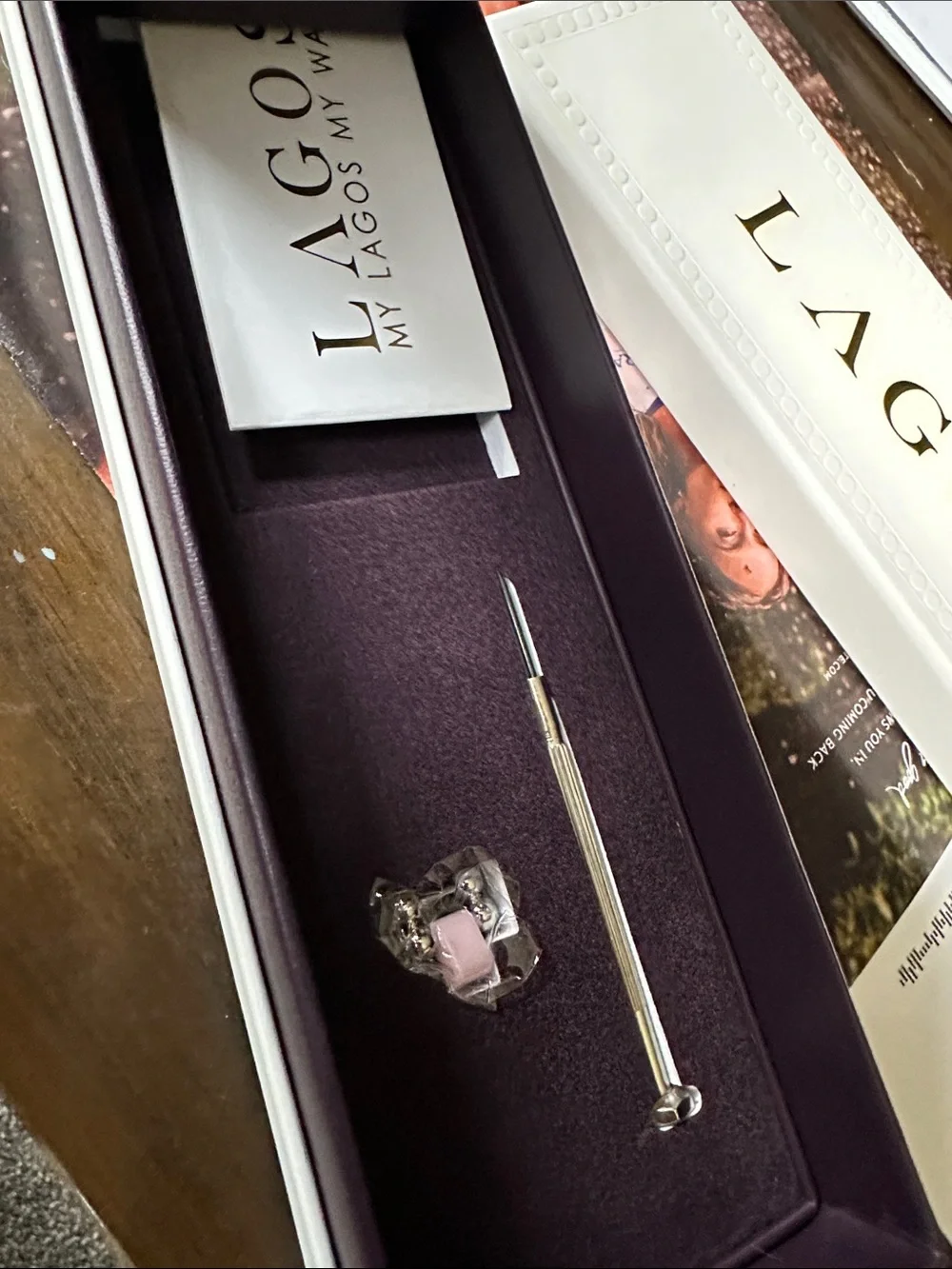 Lagos Smart Caviar Pink Ceramic Apple™ Watch Bracelet, 42-44mm